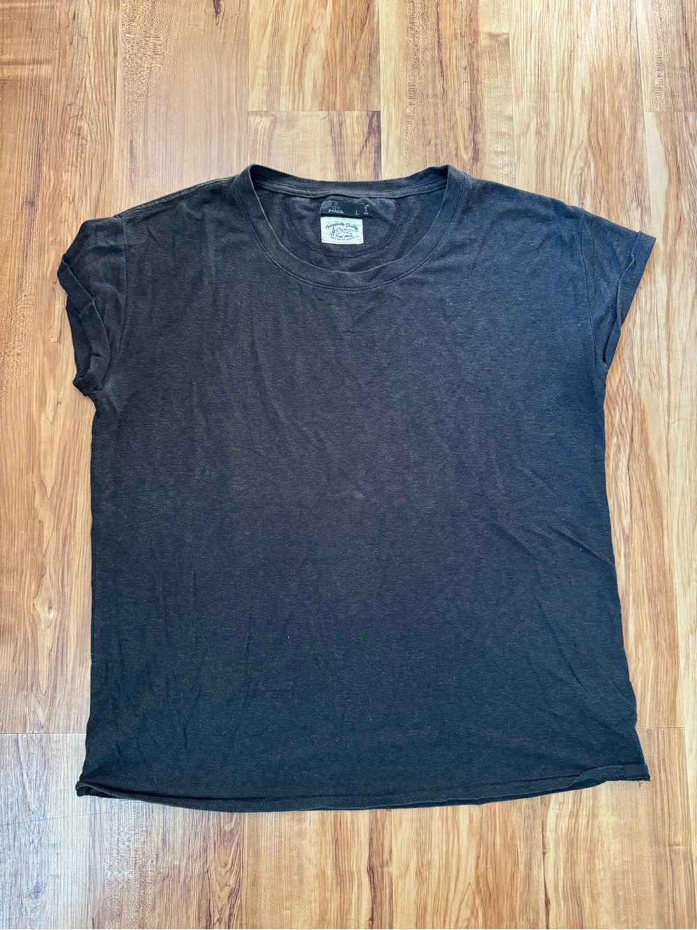 Prana Cozy Up T- Shirt - Charcoal Heather